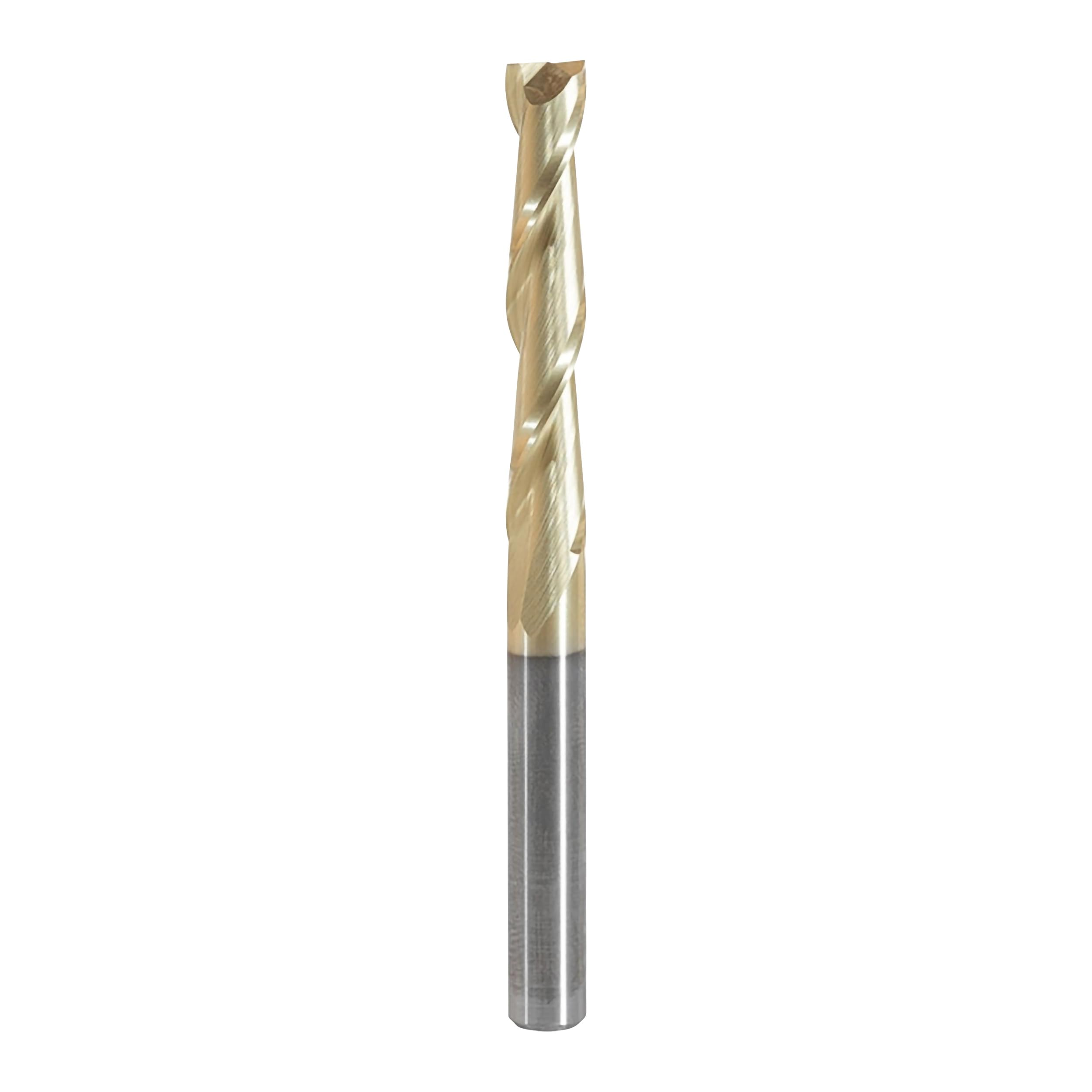 Amana Tool CNC Router Bits for 2D/3D Carving Flat Bottom, ZrN
